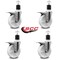 Service Caster 5'' Nylon Swivel 1-7/8'' Expanding Stem Caster Set Total Lock Brake, 4PK SCC-EXTTL20S514-NYS-178-4 - alternate 3